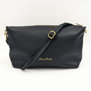 SALE - Flat top pouch - Black - Helen Miller